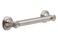 Brizo® 69210-NK Round Traditional Decorative Grab Bar, 12 in L x 1-1/4 in Dia, Brilliance® Luxe Nickel, Metal, Import