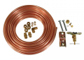 Jones Stephens S92030 1/4" x 25' Icemaker Or Humidifier Kit, Copper Tubing, Lead Free