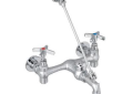 FIAT® 830AA Service Sink Faucet, Wall Mount, 2 Handles, 8 in Center, Polished Chrome