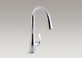 Kohler K-560-CP Bellera Single-Handle Kitchen Faucet - Polished Chrome