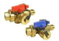 Red and White 3430RAB-3/4 Lead Free Brass 3/4 inch EzPress x 3/4 inch Female Tankless Water Heater Valve Kit