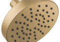 Brizo® 82392-GL-2.5 ESSENTIAL™ Linear Multi-Function Universal Showerhead With Touch-Clean® Technology, 2.5 gpm Max Flow, 1 Sprays, Wall Mount, 5 in Dia x 3-1/8 in H Head, Import