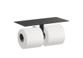 Kohler® 78384-BL Components™ Covered Double Horizontal Toilet Tissue Holder, 3-13/16 in H, Metal, Matte Black